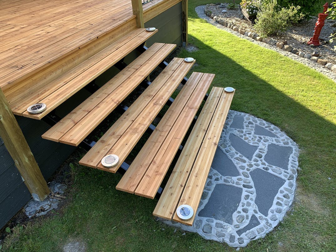 36 kvm. terrasse med jerngelænder 36 kvm. terrasse med jerngelænder